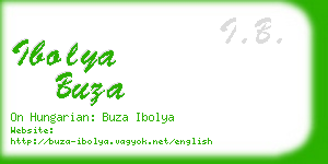ibolya buza business card